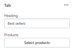 Product tabs (Block Tabs. General)